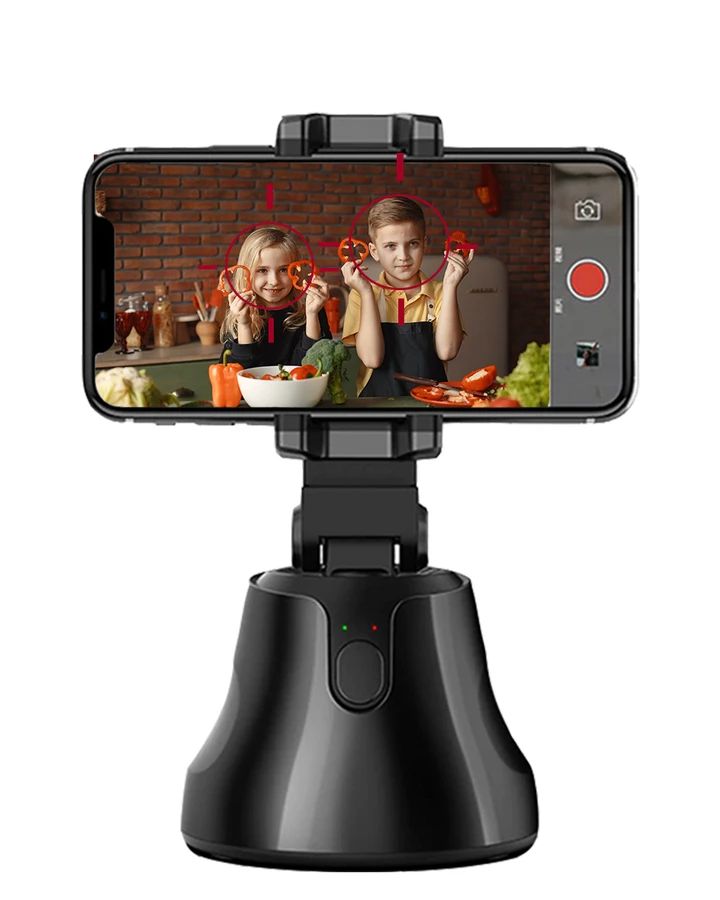 Soporte Robot 360° Inteligente – Seguimiento Automático y Rotación Infinita