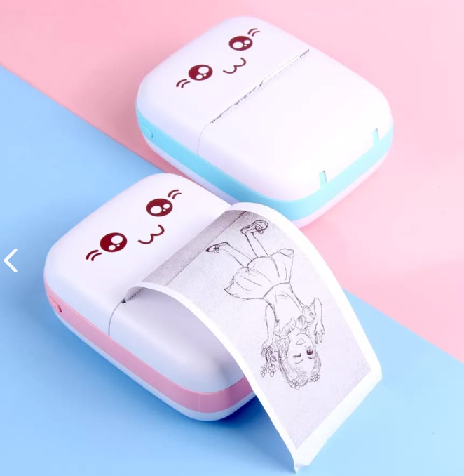 Mini Impresora Portátil de Gatito – Térmica, Inalámbrica y Portátil
